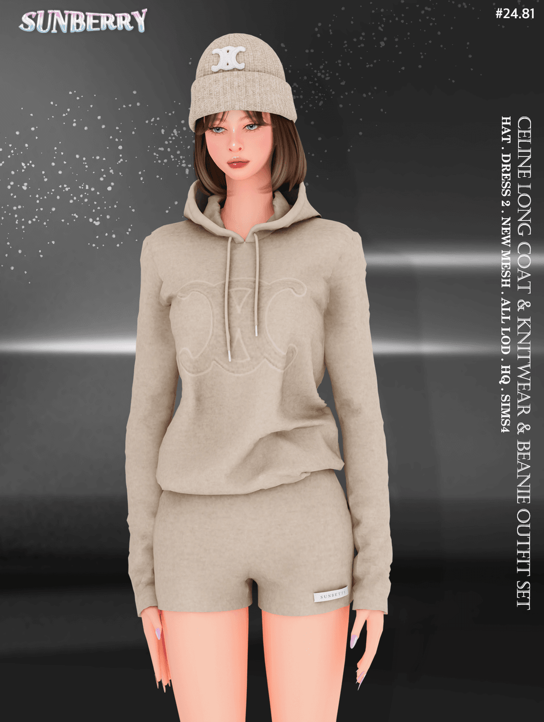Галерея мода Комплект Beanie & Knitwear Outfit #3